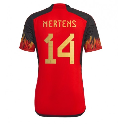 Belgie Dries Mertens #14 Domácí Dres MS 2022 Krátký Rukáv